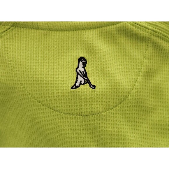 Ping Golf Men's Shirt Medium Pullover Long Sleeve Activewear Logo Neon Green - Picture 4 of 6